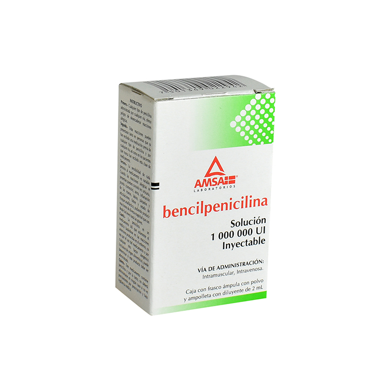 Bencilpenicilina Sodica Cristalina 1,000,000U INJ SOL 1 AMP  Penicillin